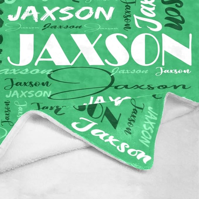 Dr.TOUGH Personalized Name Blanket Personalized Blanket for Adult Kids Flannel Customized Personalized Blankets and Throws