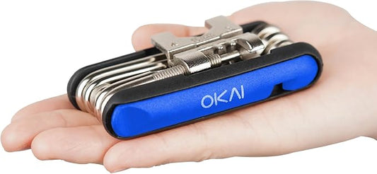 Bike Multi Tool, 16 in 1 Bicycle Repair Tool Kit with Allen Wrench, Tire Levers and Necessary Tools Set for Emergency Repairs, Lightweight Portable for Cycling, Gifts for Cyclists