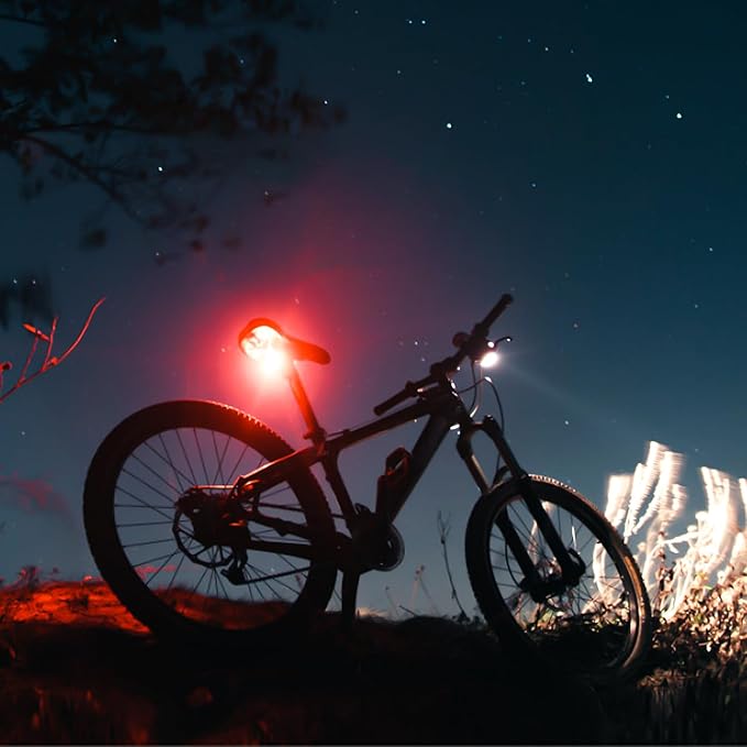 1800 Lumen Bike Light, Front and Back Bicycle Lights for Night Riding, Super Bright USB Rechargeable Bike Light with High Beam Low Beam for Men Women Kids Road Mountain Cycling
