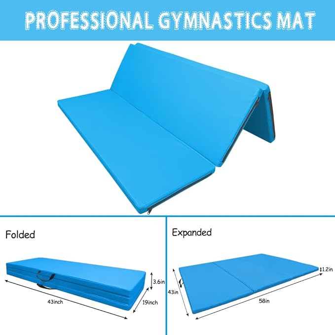 Foldable Gymnastics Kip Bar,Horizontal Bar for Kids,No Wobble Gym Equipment for Home Indoor,3' to 5' Adjustable Height,Gymnasts 1-4 Levels,300 lbs Weight Capacity