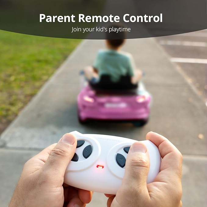 Licensed Audi Electric Kids Car, 12V Kids Ride-on Toy Car for Toddlers w/Remote - Pink