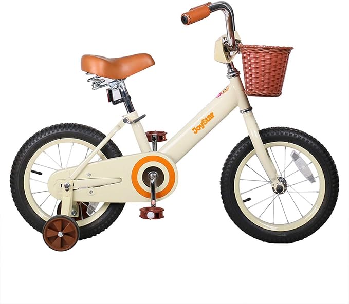 JOYSTAR Classic Style Kids Bike with Training Wheels & Basket, 12 14 16 Inch Girls Bike for 2-7 Years Old, Kids' Bicycles