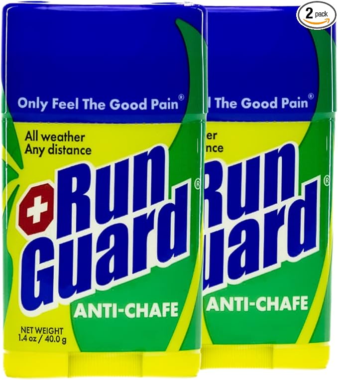Anti-Chafing Stick - Made with 100% Plant-Based Ingredients Plus Beeswax. Works for All Distance Runners from 5K Walks/Runs to 100 Mile Ultra Marathons (1.4oz Pack of 2)