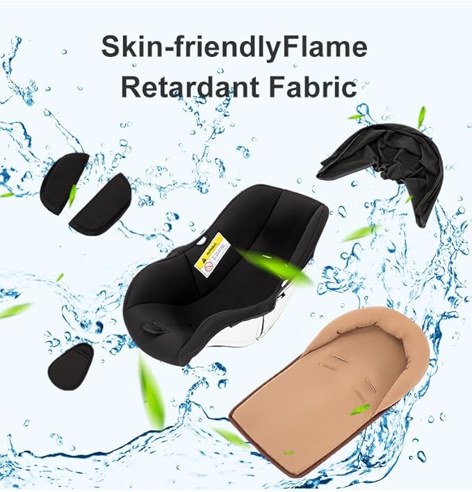 2 in 1 Baby Stroller with Bassinet Mode, Reversible Infant Pram, One-Click Folding, Newborn Travel Stroller, Convertible Toddler Standard Pram Carriage (2US588-BLACK)