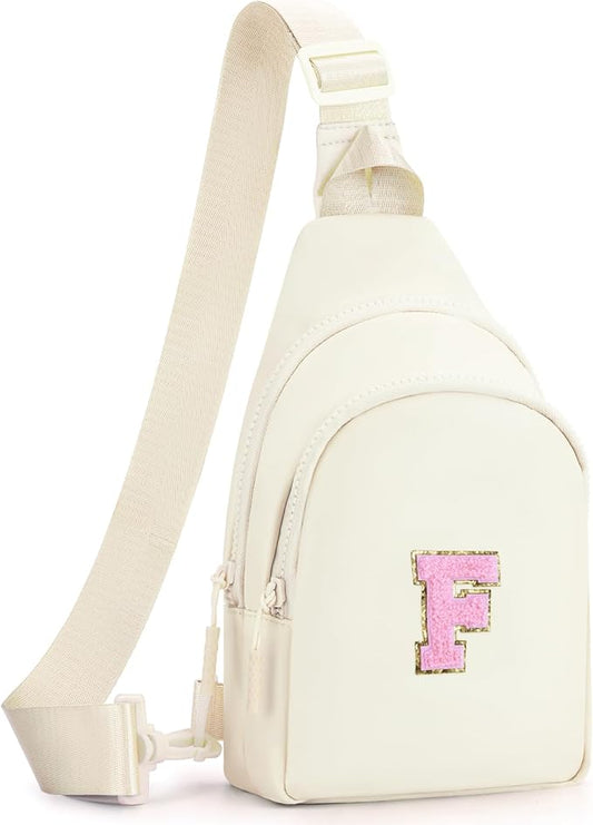 Birthday Gift for 5 6 7 8 9 10 11 12 13 14 15 16 Year Old Girls Fanny Pack Crossbody Bags for Women,Cute Trendy Stuff - Cream,F