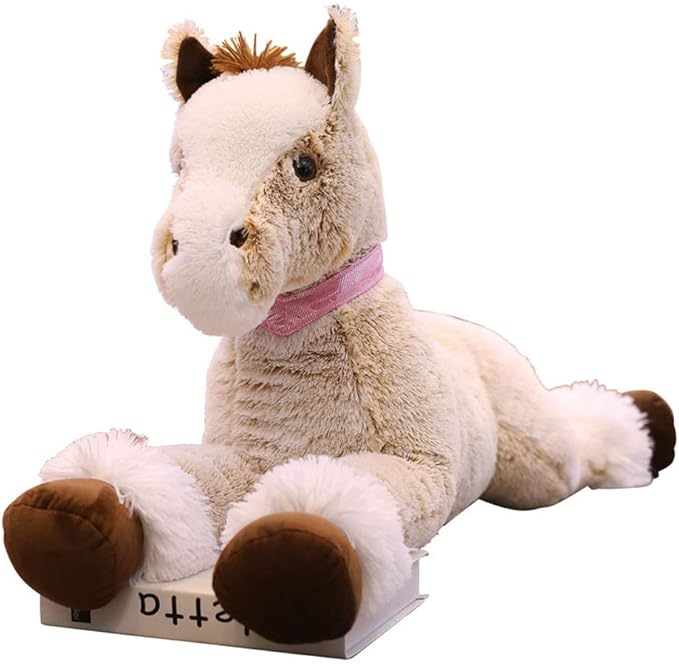 Large Horse Stuffed Animal Plush Toy,Giant Pony Unicorn Plush Doll Gifts for Kids,Valentines,Christmas 35.4"