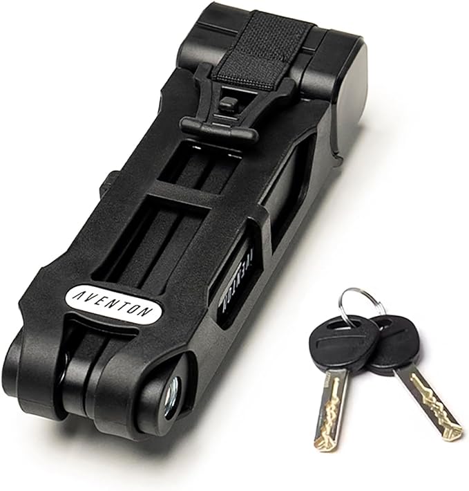 Aventon Folding Lock，Bike Locks Heavy Duty Anti Theft for 8.5mm Thick Steel Bars，Bike Lock with Key of Electric Dirt Bike and Heavy Duty Bike