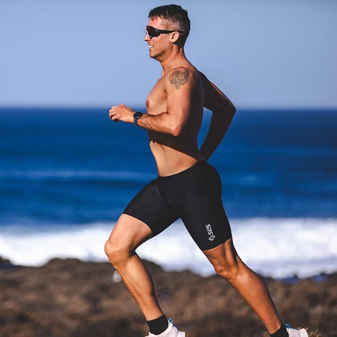 SLS3 Triathlon Shorts Mens – Tri Shorts Mens – 2 Pockets FRT – Designed by Athletes for Racing