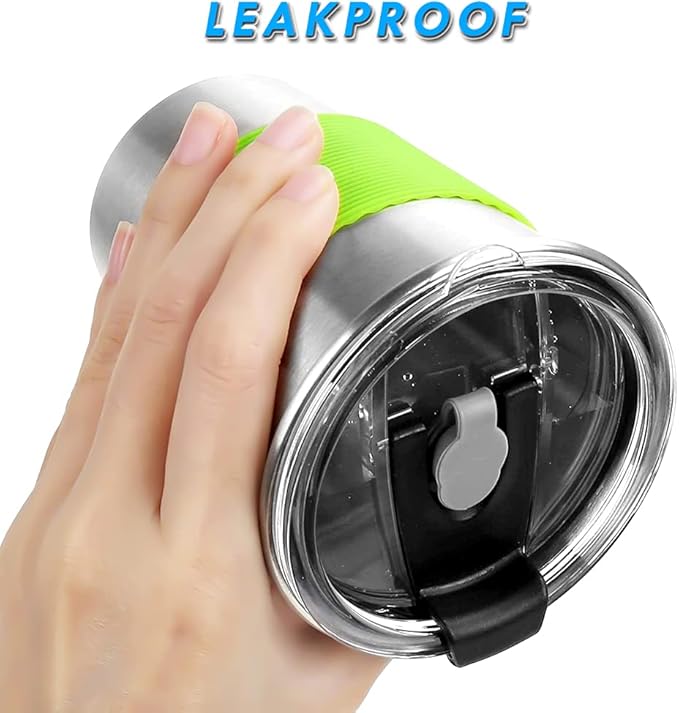 ShineMe Kids Cups with Lid, 12oz Stainless Steel Drinking Cups with Sleeves and Spill Proof Lid, Unbreakable Toddler Sippy Cups Apply to Indoor and Outdoor(6 Pack)