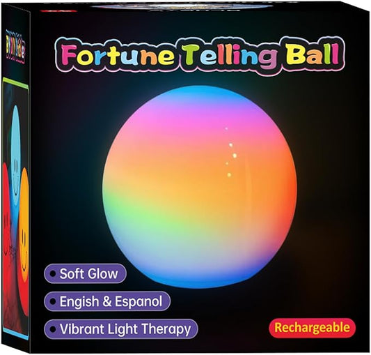 BLUEYE Rechargeable Fortune Telling Ball,4-7-8 Breathing Lamp,Meditation Accessories,Remote Control Night Light,Girl Boy Toys for Age 5 6 7 8 9 10 Year Old,Christmas Stocking Stuffers Gift for Kids