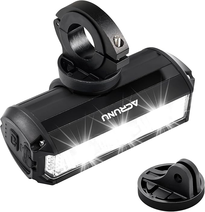 Super Bright 3400 Lumens LED Bike Light USB Rechargeable - 5 Modes Bicycle Headlight with 7H Runtime, IPX6 Waterproof, Quick Release Mount for Mountain Road Cycling Commuting Night Safety