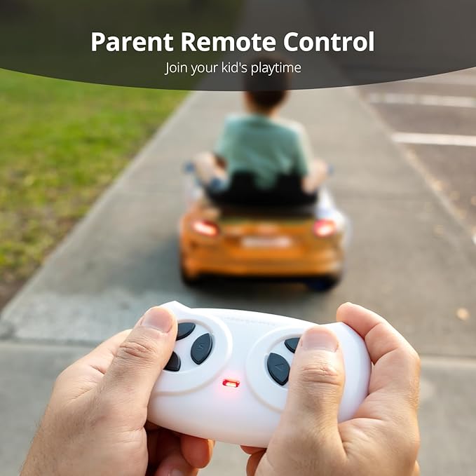 Licensed Audi Electric Kids Car, 12V Kids Ride-on Toy Car for Toddlers w/Remote - Yellow