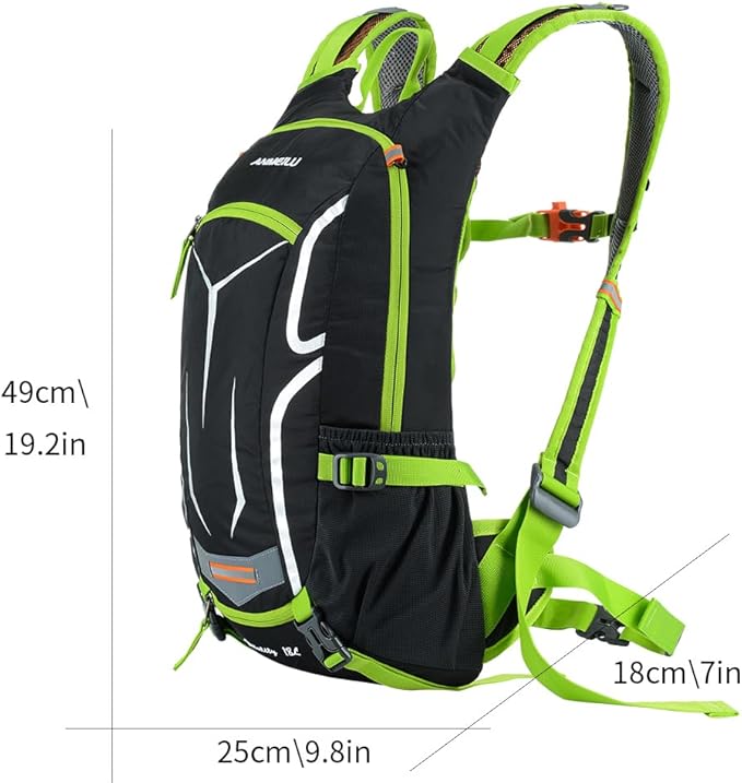 Outdoor Cycling Backpack, 18L, Black
