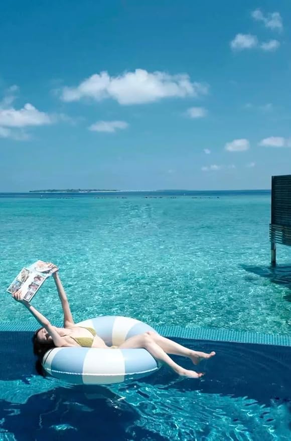 2 PCS Inflatable Pool Floats for Swimming Pool Party Lake Beach Adults - Floaties Pool Tubes Swim Rings Tubes Floaties for Beach Pool Party Decorations