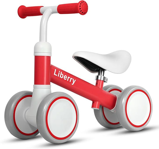 Liberry Baby Balance Bike with Adjustable Seat, Toddler First Ride-On Toy for 1-2 Year Old, Boys Girls Christmas & Birthday Gift