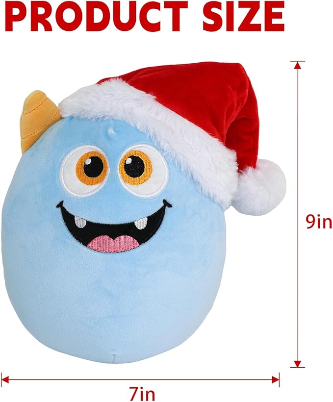 Christmas Plush Monster, Cute Stuffed Animal for Kids