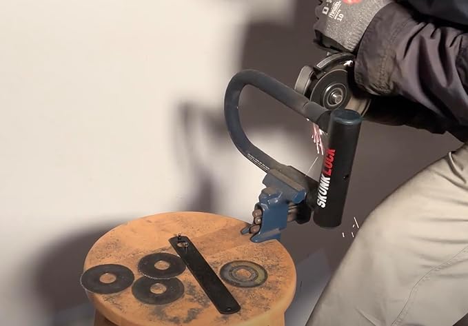 Carbon Angle Grinder Resistant Deterrent U Lock for Bike Motorcycle Patented Blade Destroying Multi Material Anti Grinder Technology