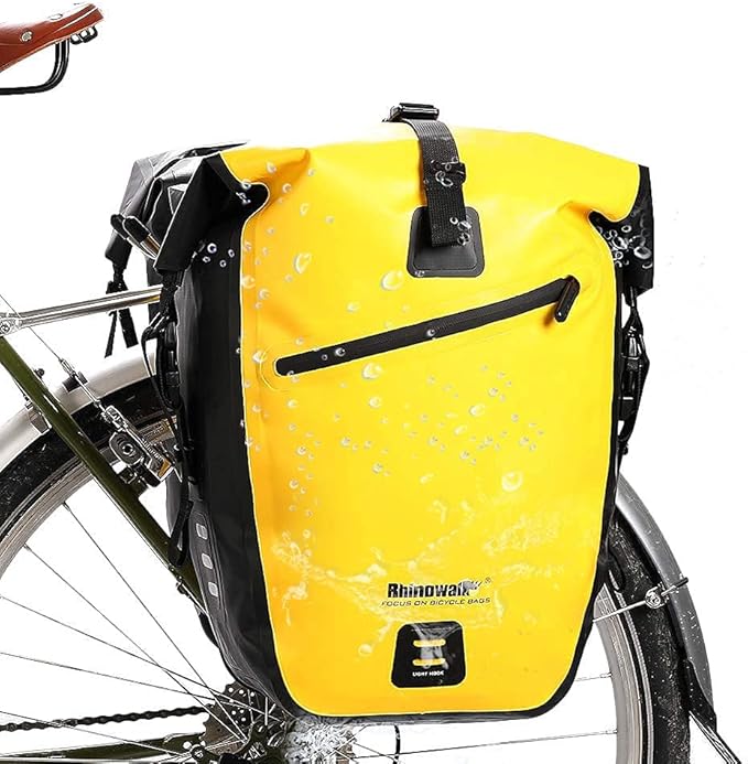 Rhinowalk Bike Bag Waterproof Bike Pannier Bag for Bicycle Cargo Rack Saddle Bag Shoulder Bag Laptop Pannier Rack Bicycle Bag Professional Cycling Accessories