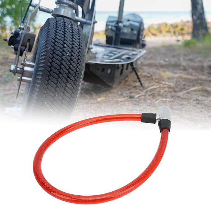 Bike Lock Cable with Key Steel Wire Portable Cable Lock Security Bike Lock for Bike Motorcycle Gate 3 Colors