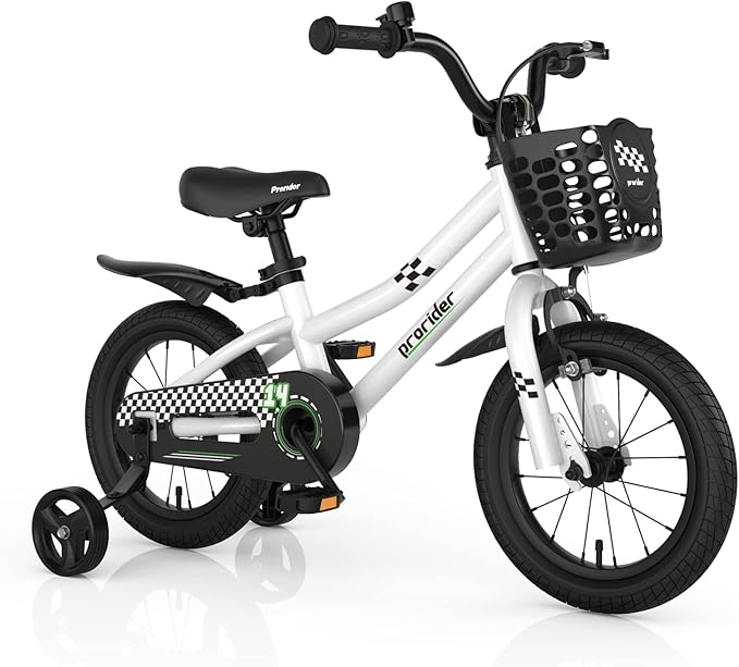 BABY JOY Kids Bike, 12 14 16 18 20 Inch Children Bikes for Boys Girls Teens 3-8 8+ Years w/Training Wheels or Kickstand, Handbrake, Coaster Brake & Removable Basket, Kids Bicycle of Multiple Colors