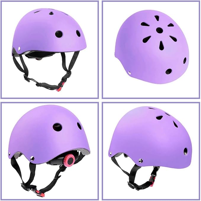 Color Gradient Adjustable Kids Bike Helmet Toddler Helmets for 3-5-8-14 Years Kids Girls Boys Youth Bicycle Helmet for Scooter Balance Bike Roller Skating Skateboard