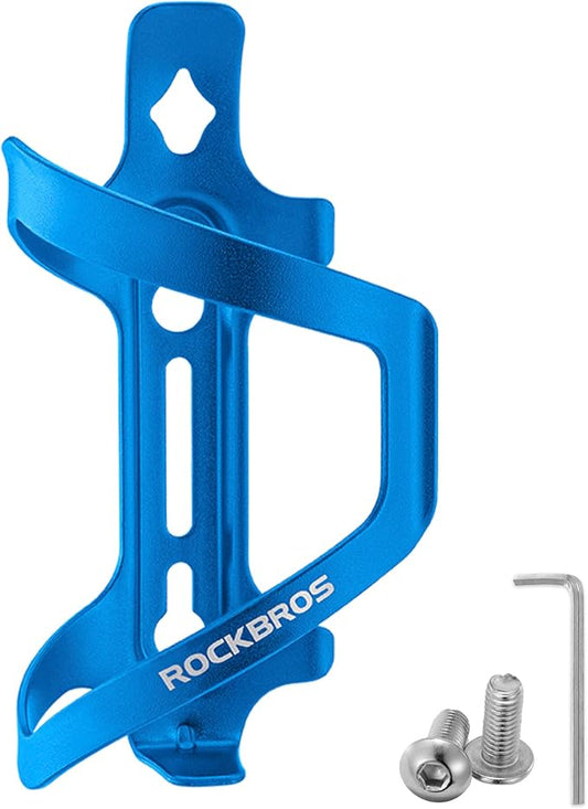ROCKBROS Bike Water Bottle Holder Alloy Aluminum Bicycle Water Bottle Cage Brackets Bike Cup Holder for Road Mountain Bikes Red