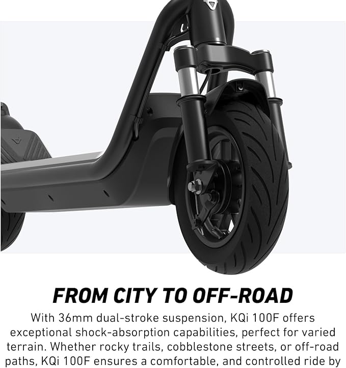 NIU K100F/K300X Electric Scooter Adults - 600W-900W Peak Power, 18-41 Max Range, Top 17.4-23.6 MPH, Portable E Scooter w/Suspension for Commute, Sup. Turn Signal, Folding Handlebars(Only K100F)