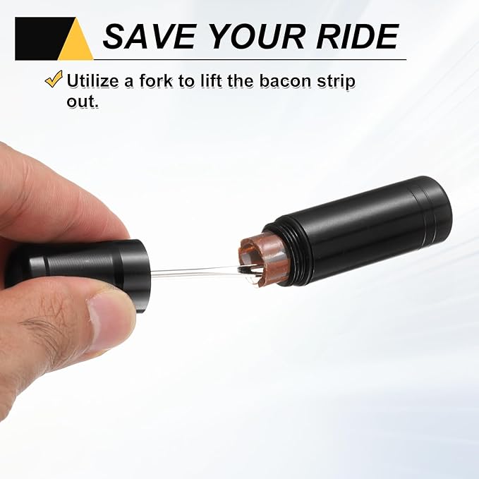 HARFINGTON Tubeless Bike Tire Repair Kit Bike Patch Tool Fix Puncture Flat with Plug Tool and Plugs for MTB Road Bicycle Tires, Black