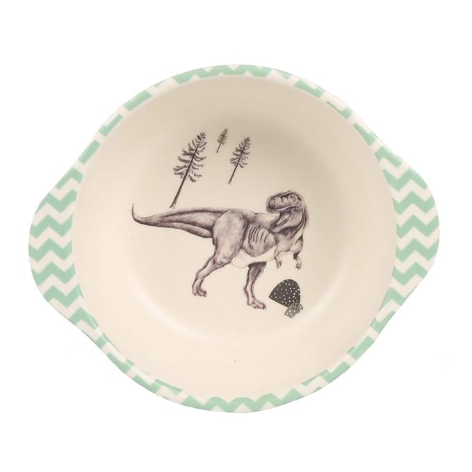 shopwithgreen 7Pcs/Set Bamboo Kids Dinnerware Set - Children Dishes - Food Plate Bowl Cup Spoon Fork Set Dishware, Cartoon Tableware, Dishwasher Safe Kids Healthy Mealtime, BPA Free