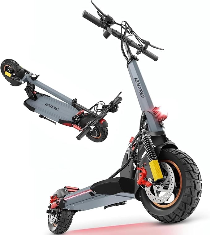 Electric Scooter Adults, 800W Motor & 28 MPH Portable Folding Commuting Eletric Scooter, Up to 22 Miles Range, 10" Off Road Tires e Scooter, Dual Brake & Dual Suspension Scooter for Adult E-Scooter