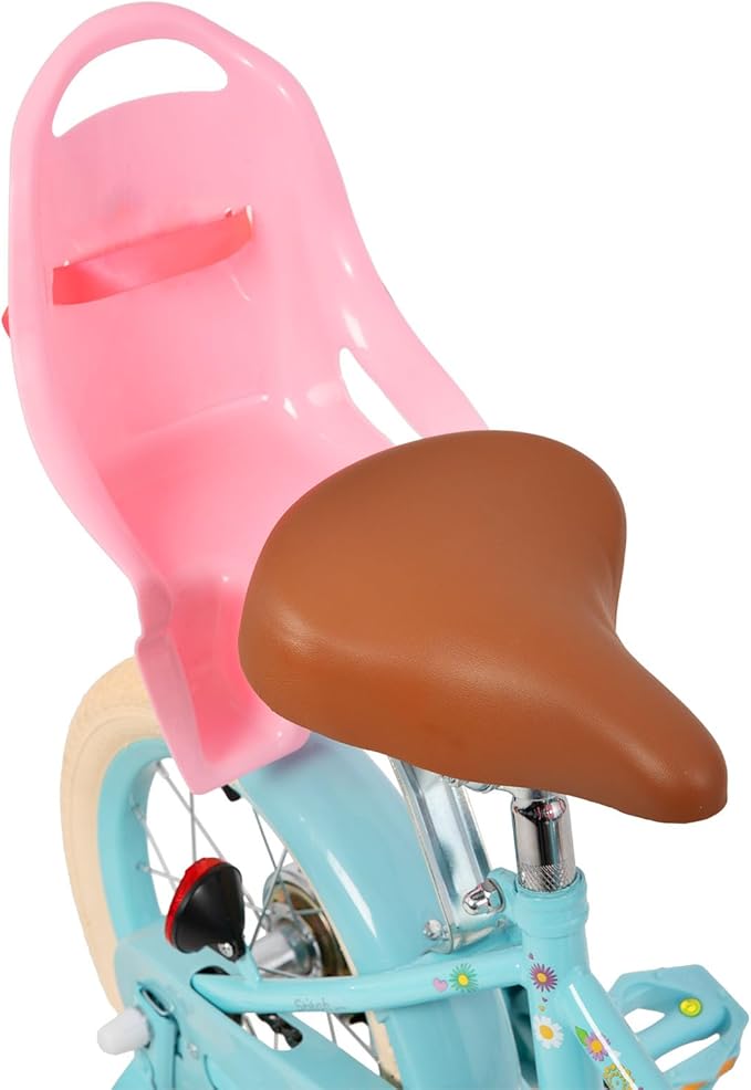 JOYSTAR Kids Bike for 2-7 Years Girls Boys w/o Dual Handbrake 12 14 16 Inch Princess Girls Bike with Training Wheels Doll Seat Streamers Boys Bikes with Flag & Water Bottle, Kids' Bicycle