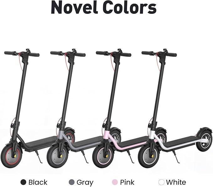 Electric Scooter, 650W/500W/350W Powerful Motor, 22/18 MPH Top Speed, 23/21 Miles Long Range, 10"/8.5" Pneumatic Tires, Smart App, UL Certified Foldable Commuting Electric Scooter for Adults and Teens