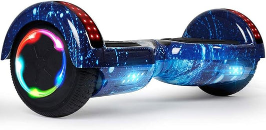 LIEAGLE Hoverboard, 6.5" Self Balancing Scooter Hover Board with Bluetooth Wheels LED Lights for Kids Adults