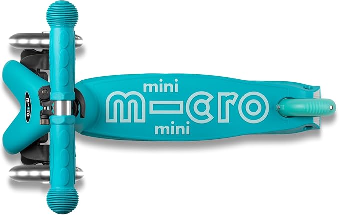 Micro Kickboard Mini Deluxe LED Three-Wheeled Lean-to-Steer Swiss-Designed Micro Scooter