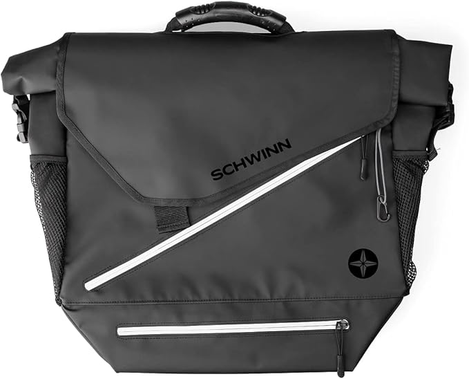 Schwinn Bike Bag, Pannier and Storage, Easy to Attach, Hold Cell Phones, Snacks, Wallet, Mounted Bicycle Accessories