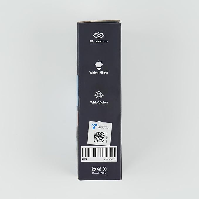 Bike Mirror Handlebar Mount 360° Adjustable, Wide Rear View Mirror Bicycle Mirrors for Handlebars with Scratch Resistant Glass, Bike Rear View Mirror for Scooter, Motorcycle, Bike Accessory Left