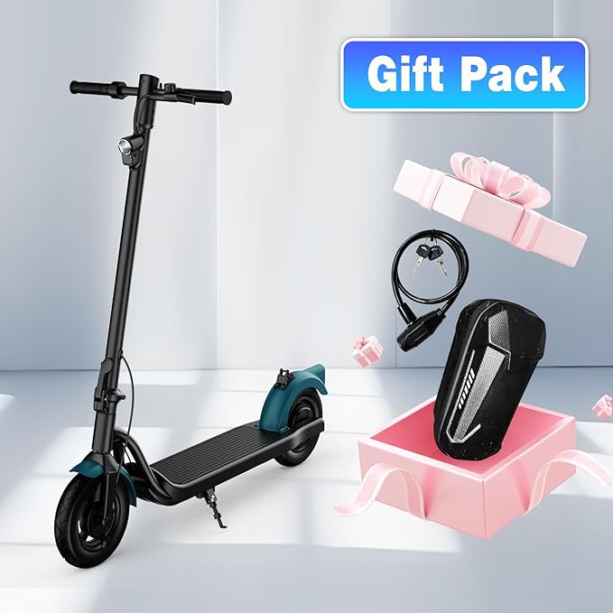 Electric Scooter Adults, Foldable 8.5" Tires E Scooter for Adults, 19 Mph, 350W Motor Fast Cooter, Kick Scooters Max 21 Miles Long Range for Commuting, Heavy Duty E-Scooter with Dual Braking System