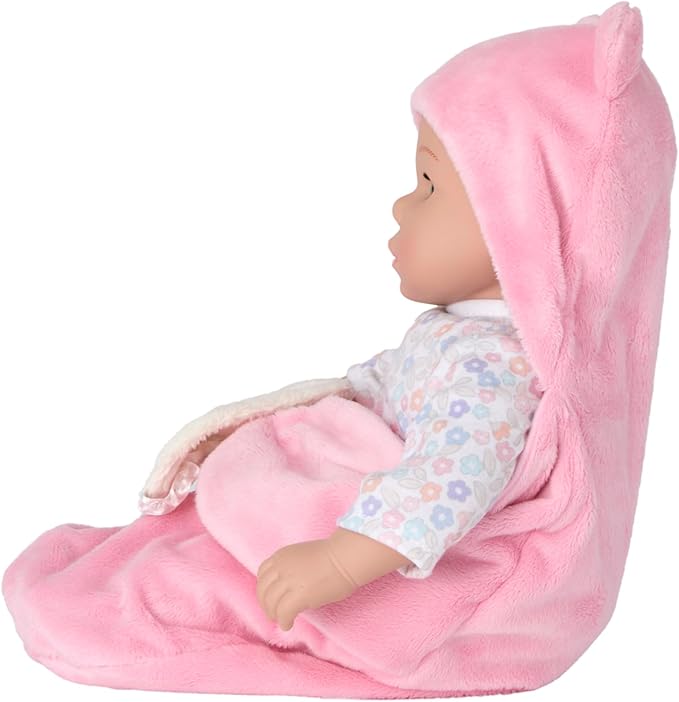 Madame Alexander 14-Inch Sweet Smiles Baby Doll, Bear Sleep Sack