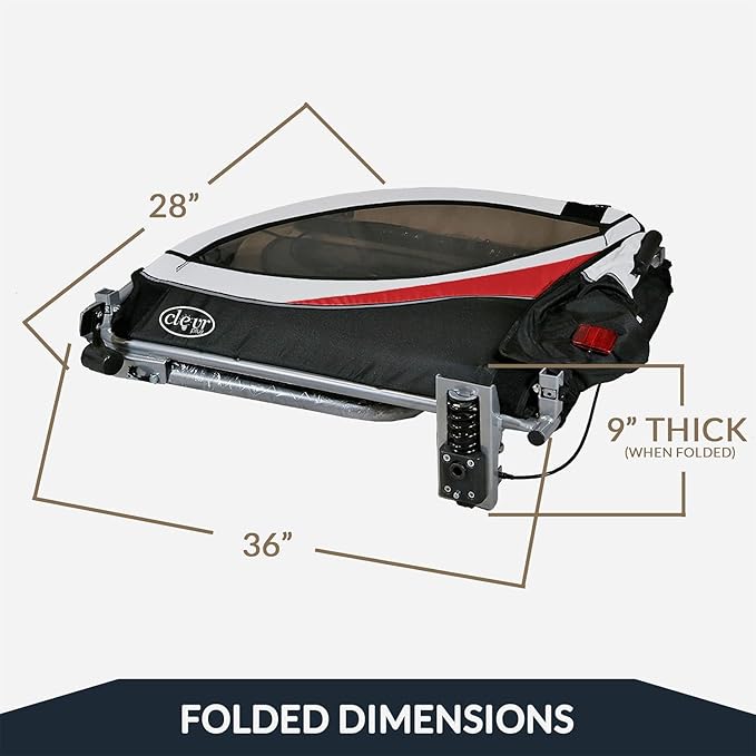 ClevrPlus Deluxe 3-in-1 Double 2 Seat Bicycle Bike Trailer Jogger Stroller for Kids Children | Foldable Collapsible w/Pivot Front Wheel