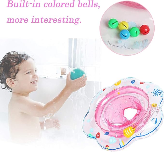 Baby Swimming Float Ring,Baby Inflatable Pool Floatie Baby Water Float Infant Swim Pool Rings for Toddler Kid Age 6-48 Months, Bathtub Toys Pool Accessories for Kids Toddlers.