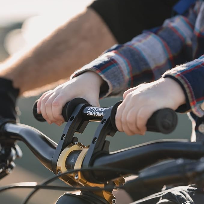 Kids Ride Shotgun - Child Bike Seat & Handlebar Combos - Front Mounted, for Children Aged 2~5 Years, Fits Most Adult Modern Mountain Bikes, Adjustable for Comfort