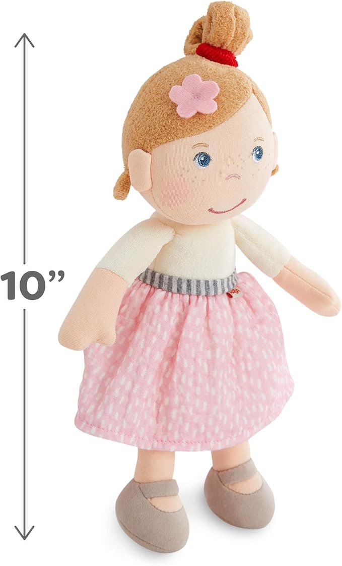 HABA Snug Up Lauren - 10" Soft Doll, Machine Washable - Perfect Snuggly First Soft Baby Doll and Toddler Baby Doll for 6 Months and Up