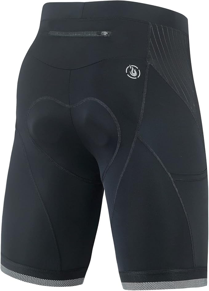 beroy Men's Comfortable Bicycle Cycling Pants, 3D Padded Bike Shorts