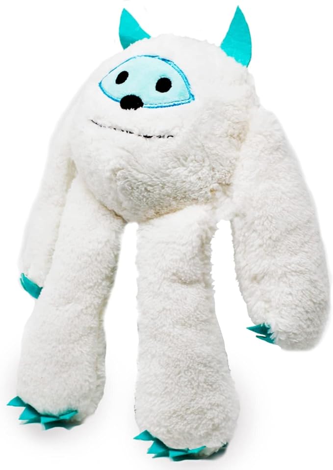 Flourish Pets 3-in-1 Multi-Layer Dog Toys for Aggressive Chewers | Non-Toxic BPA Free Double Stitched Soft Fabric Exterior | Long-Lasting Dog Plush Toys Small Yeti 8"