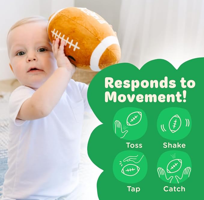 Move2Play, Hilariously Interactive Toy with Music & Sound Effects | Birthday Gift for Boy & Girl | Ball for Toddler & Baby | 6, 12, 18+ Months | 1, 2, 3+ Year Old