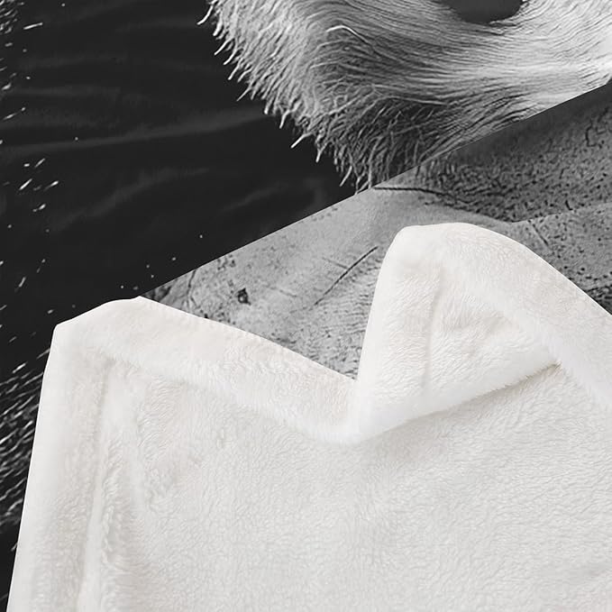 Sleeping Panda Sherpa Blanket Cute Animal Pattern Fleece Throw Blanket for Sofa Couch Bed Lovely Panda Bear Plush Blanket Ultra Soft Decor Giant Panda Fuzzy Blanket Queen 90x90 Inch