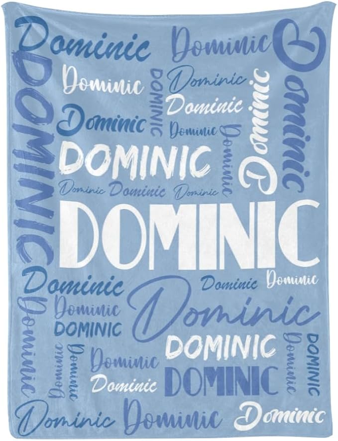 Dr.TOUGH Personalized Name Blanket Personalized Blanket for Adult Kids Flannel Customized Personalized Blankets and Throws