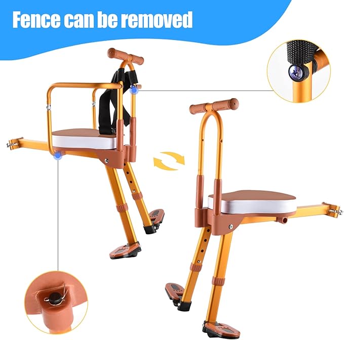 Kids Bike Seat, New Aluminum Alloy Child Bike Seat, Portable Foldable Front Mounted Child Bicycle Seats, Mountain Bike Child Safety Seat Suitable for Hybrid Cruiser Bicycles and City Bicycles