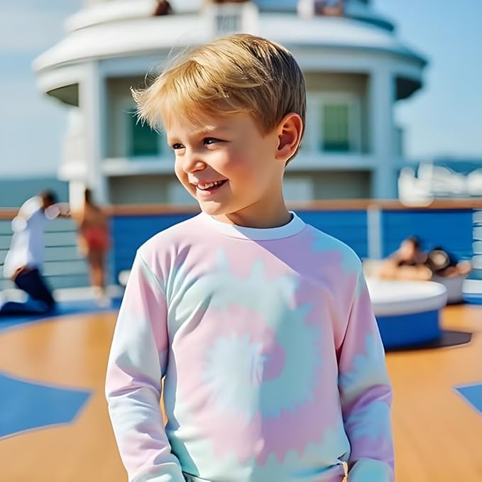 INGEAR Boys' Rash Guard UPF 50+ Swim Shirt - Lightweight, Quick-Dry, Durable Sun Protection for Swimming, Sizes XS-XL