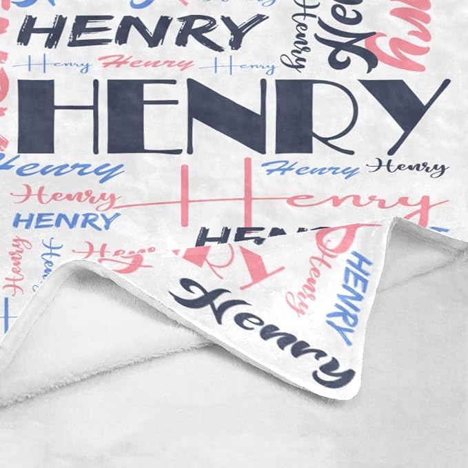 Dr.TOUGH Personalized Name Blanket Personalized Blanket for Adult Kids Flannel Customized Personalized Blankets and Throws
